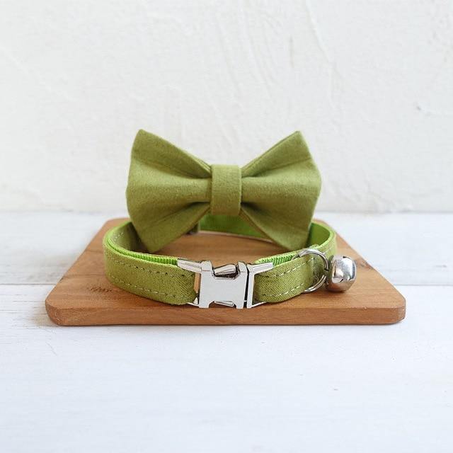 Personalized Bow Tie Small Dog Collar - Bark ¡®n¡¯ Paws