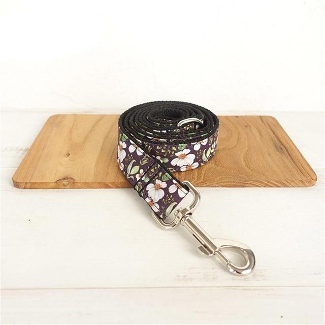 White Flower BLACK DAISY Pet Collar - Bark ¡®n¡¯ Paws