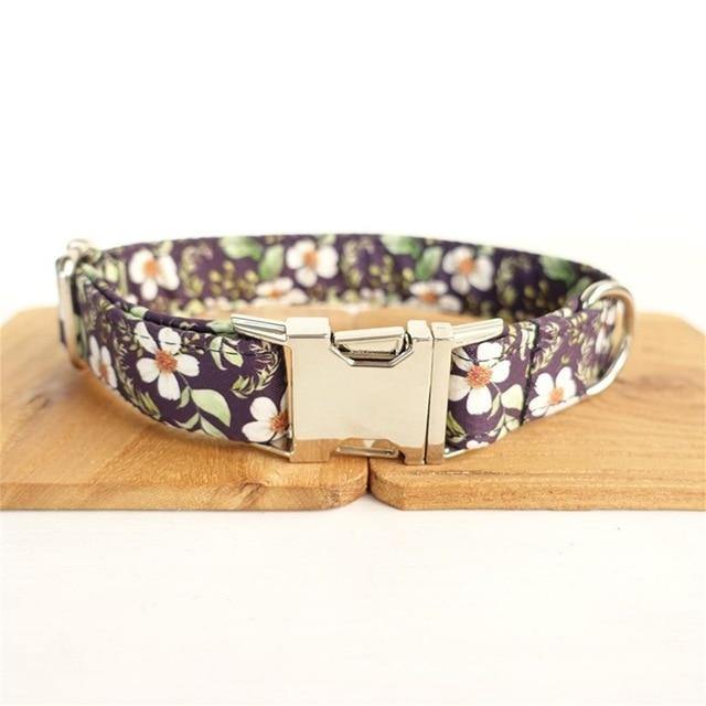 White Flower BLACK DAISY Pet Collar - Bark ¡®n¡¯ Paws