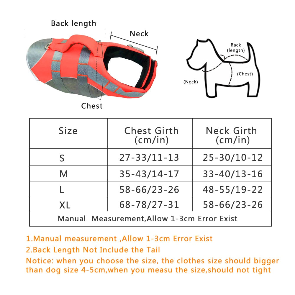 Reflective Harness Dog Life Vest Jacket