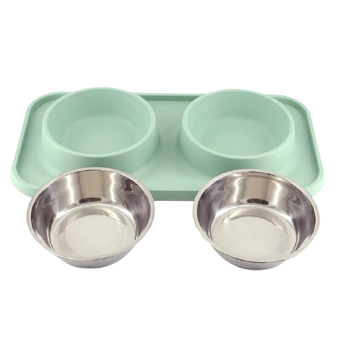 Elegant Design Double Dog Bowl