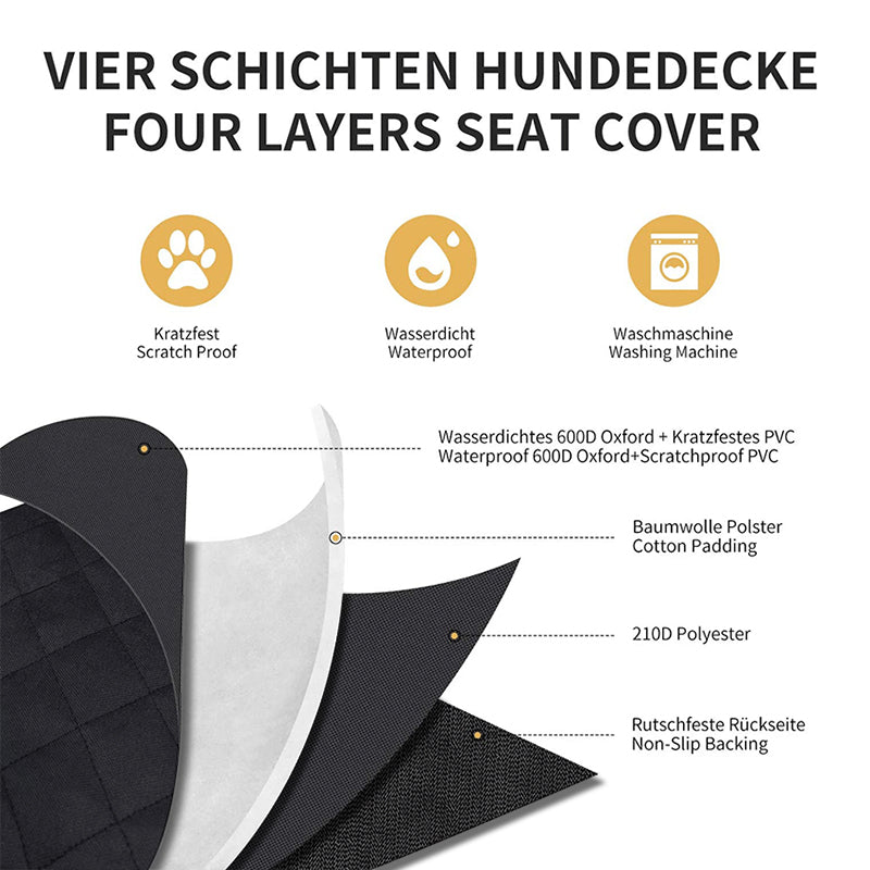 Comfortable Waterproof Car Backseat Cover