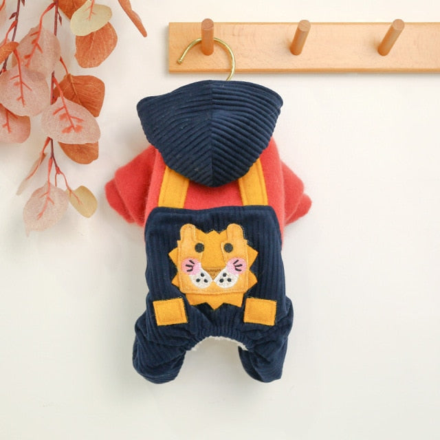 Overall Cute Blue Pants Hoodie