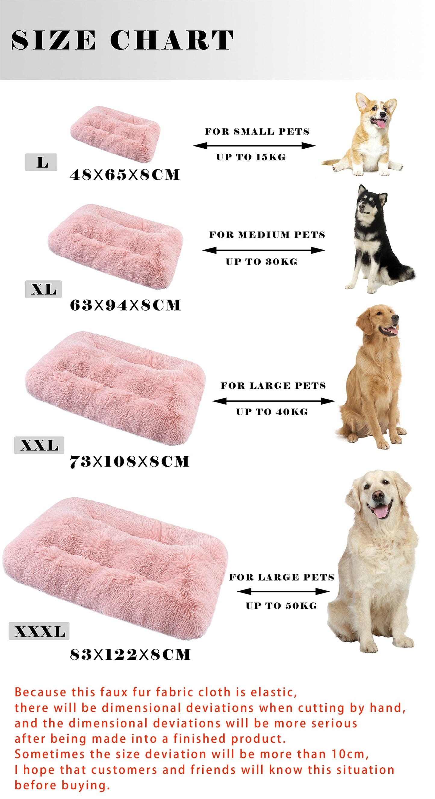 Luxury Plush Soft Fur Dog Bed