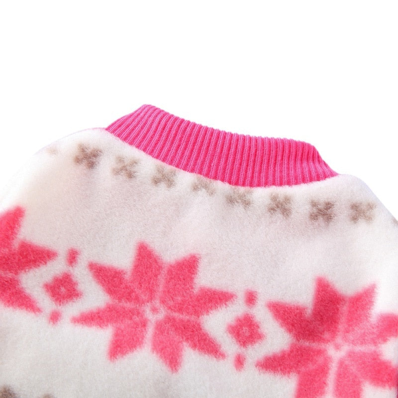 Snowflake Soft Fleece Coat