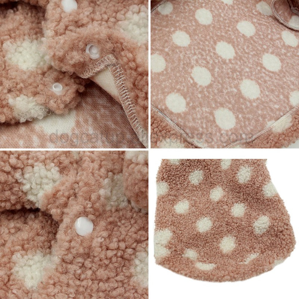 Polka Dot Cashmere Dog Sweater