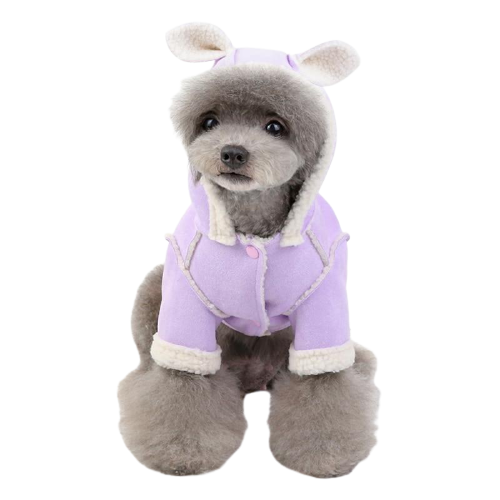 Fashion Suede Warm Dog Hoodie