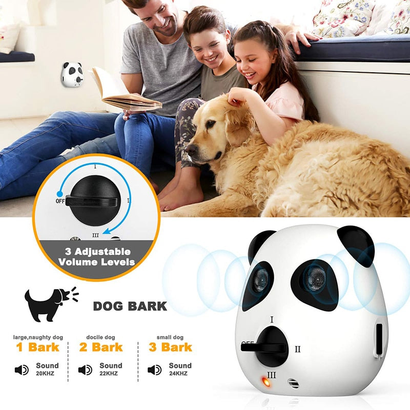 Panda Bear Ultrasonic Dog Anti Barking Device