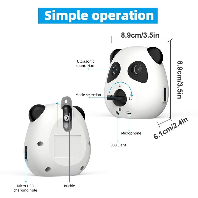 Panda Bear Ultrasonic Dog Anti Barking Device