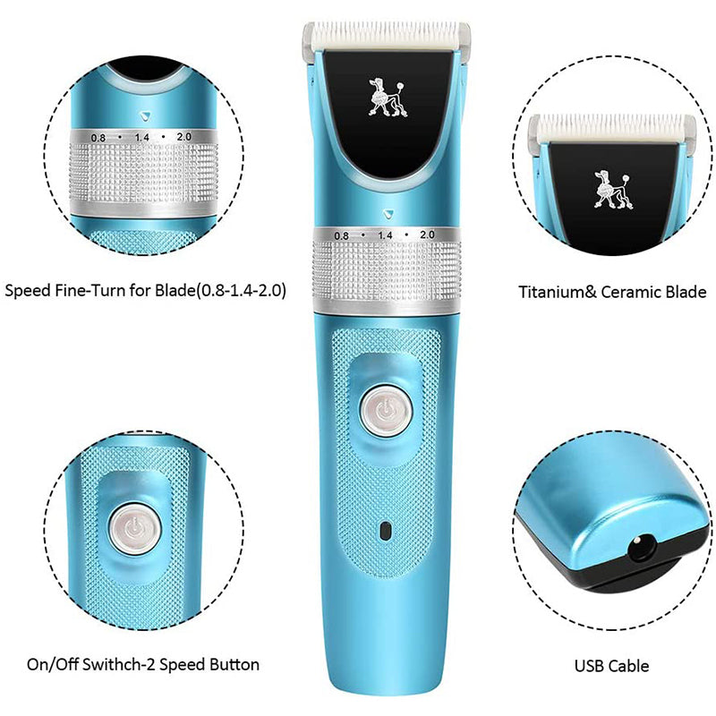 Powerful Cordless Dog Hair Trimmer