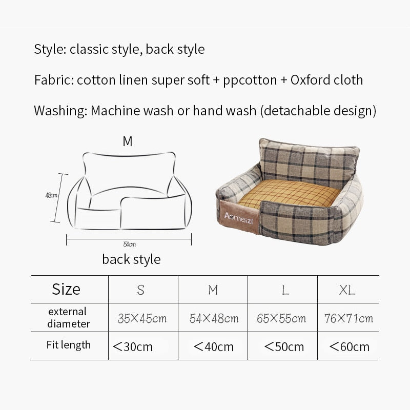 Soft Lambskin Fabric Dog Bed