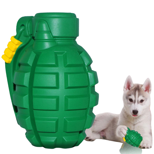 Indestructible Dog Grenade Chew Toy