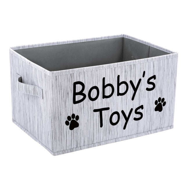 Dog Toys Storage Basket With Handle