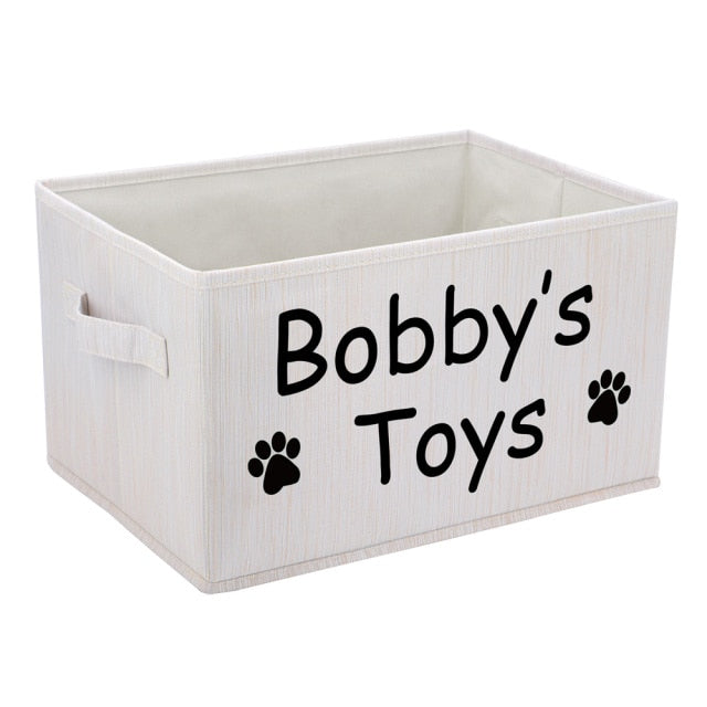 Dog Toys Storage Basket With Handle