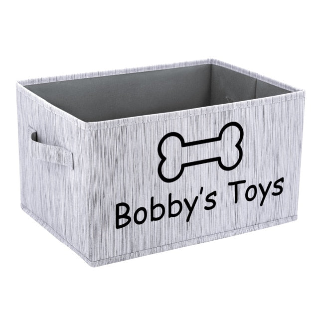 Dog Toys Storage Basket With Handle