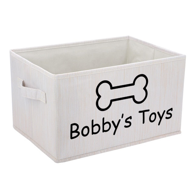 Dog Toys Storage Basket With Handle