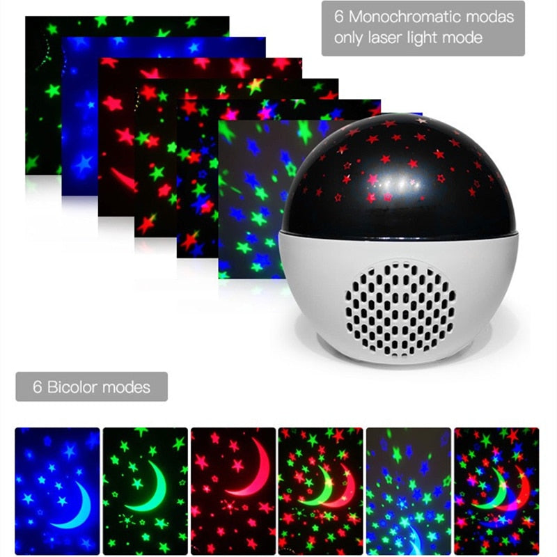 Star Moon Galaxy Night Light Projector