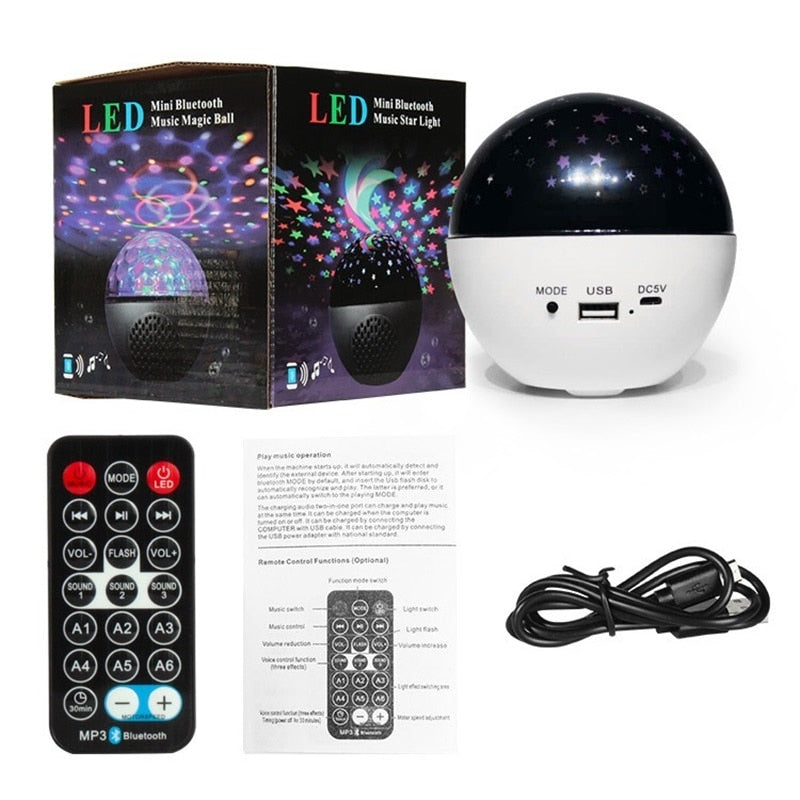 Star Moon Galaxy Night Light Projector