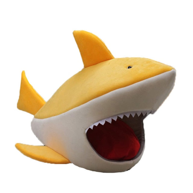 Shark Style Soft Plush Dog House