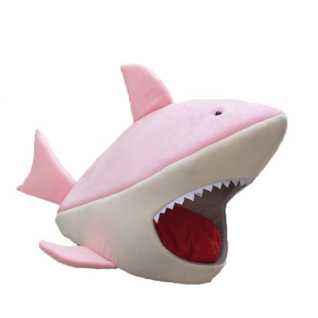 Shark Style Soft Plush Dog House