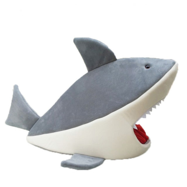 Shark Style Soft Plush Dog House