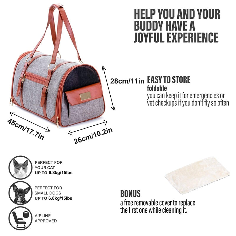 Luxury Premium Dog Carrier Bag