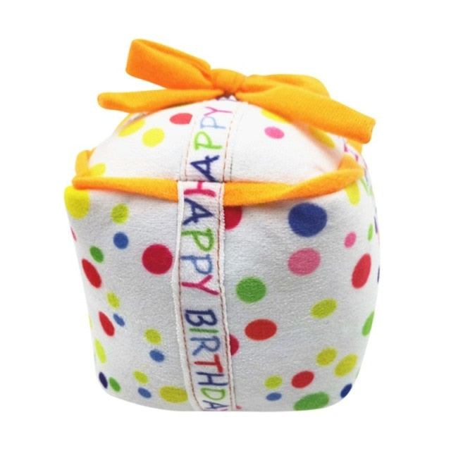 Plush Birthday Cake Dog Toys