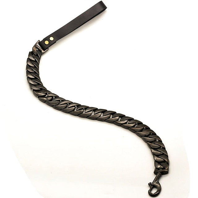 Premium Stainless Steel Metal Dog Leash