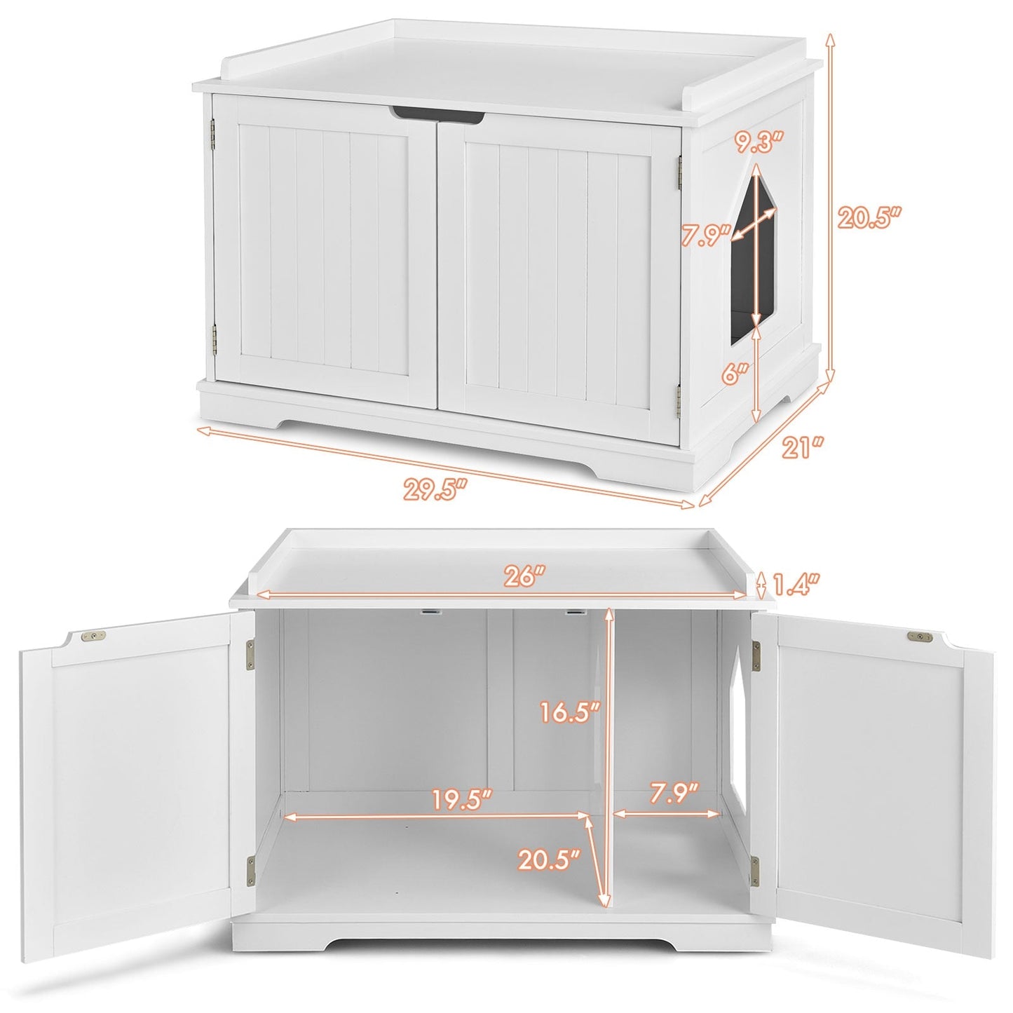 Premium Wooden Cat House