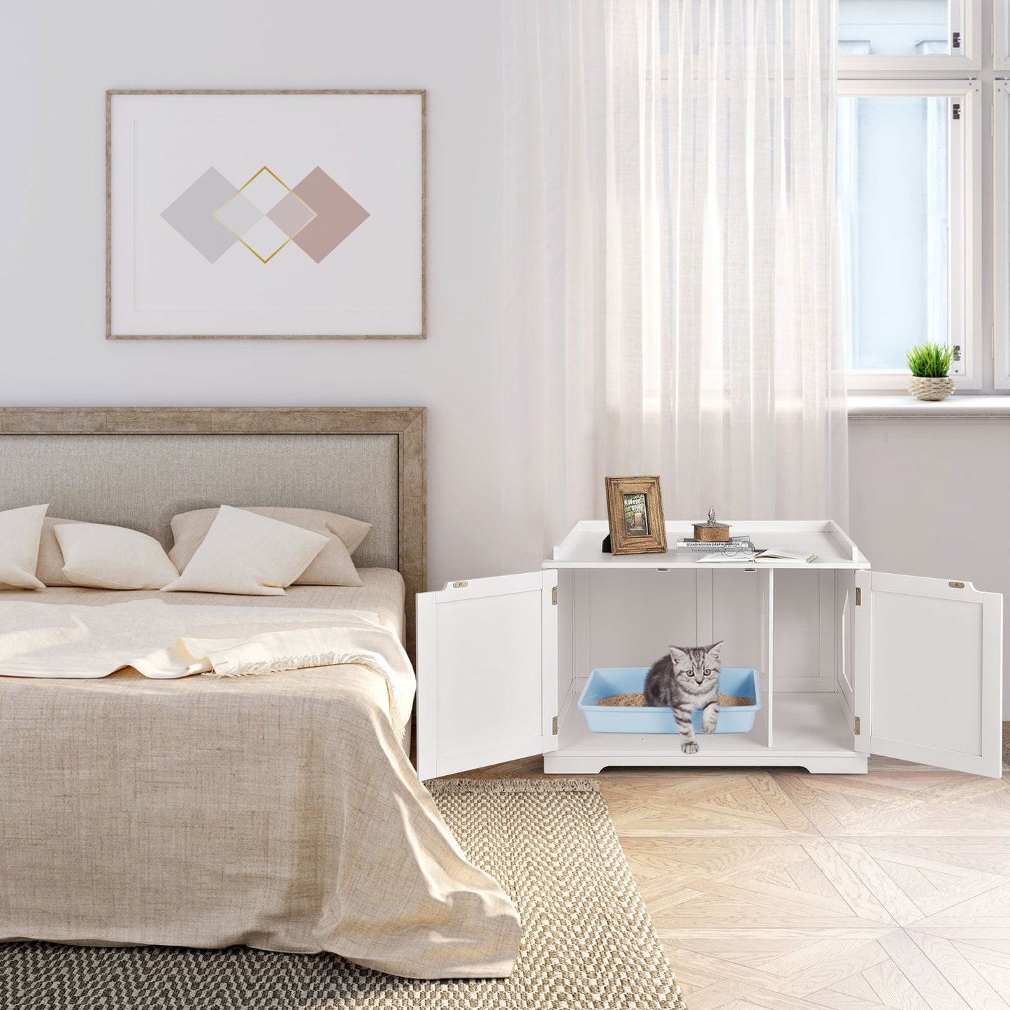 Premium Wooden Cat House