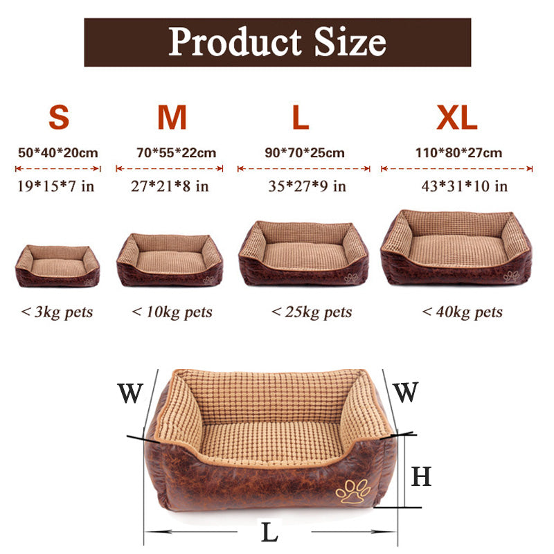 Soft Suede Dog Sofa Beds