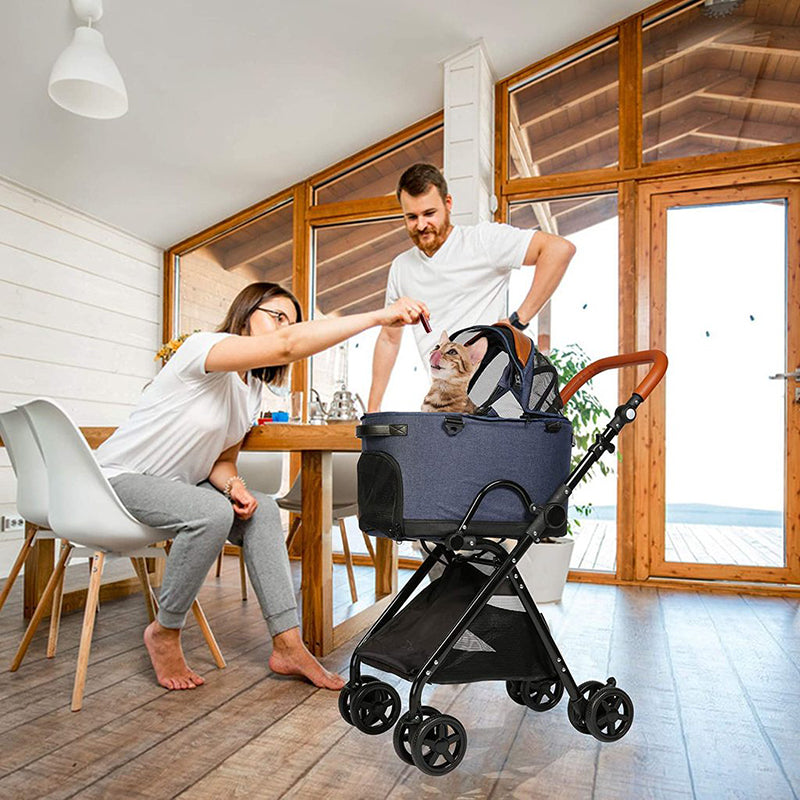 Luxury 2 In 1 Folding Pet Stroller