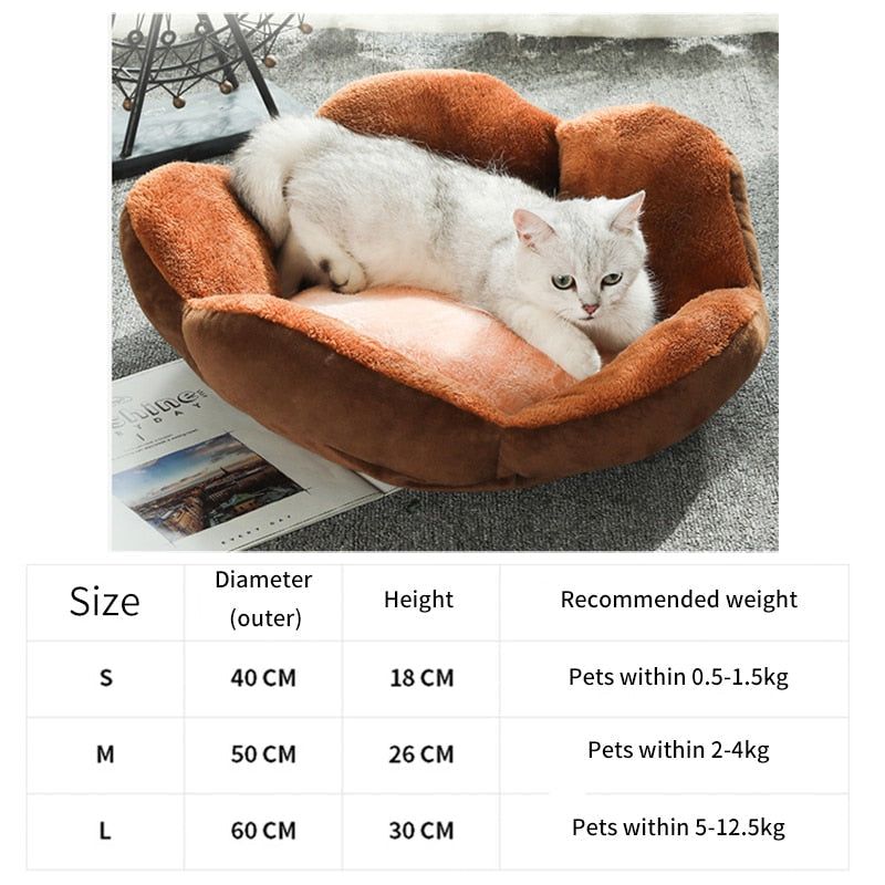 Super Soft Flower Dog Bed