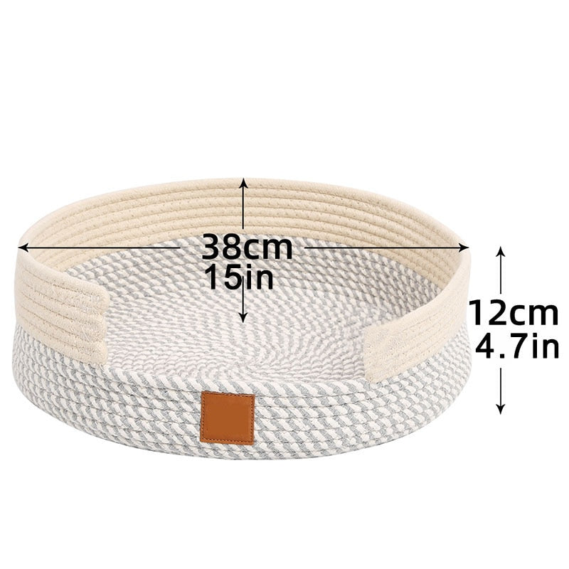 2 In 1 Round Cat Scratcher & Bed