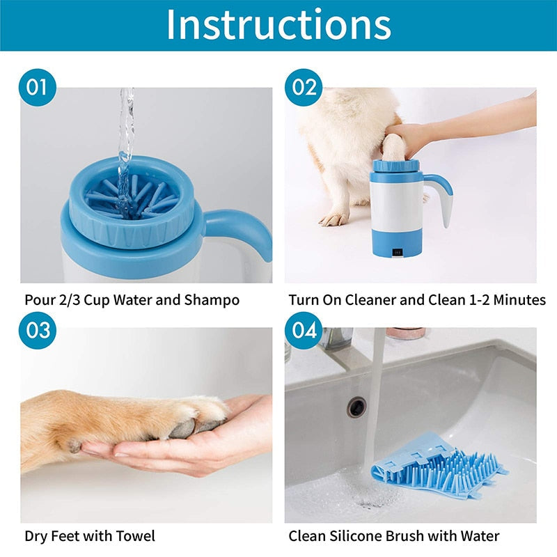 Automatic Silicone Dog Paw Cleaner