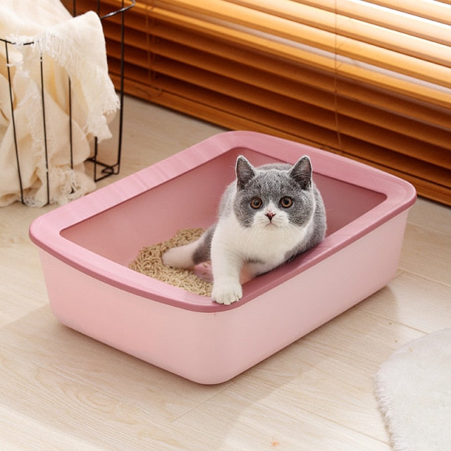 Designer Semi Enclosed Cat Litter Box