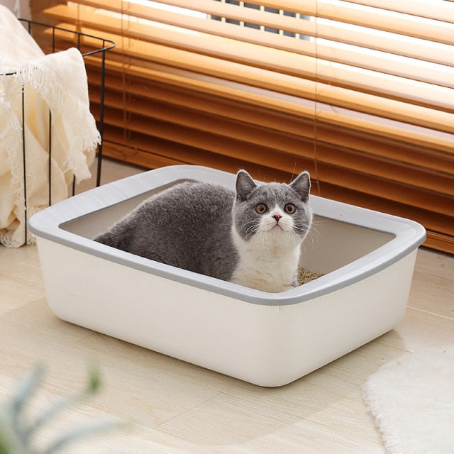 Designer Semi Enclosed Cat Litter Box