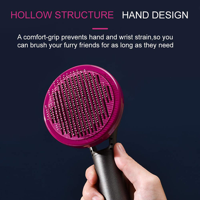 Self Cleaning Slicker Dog Shedding Brush