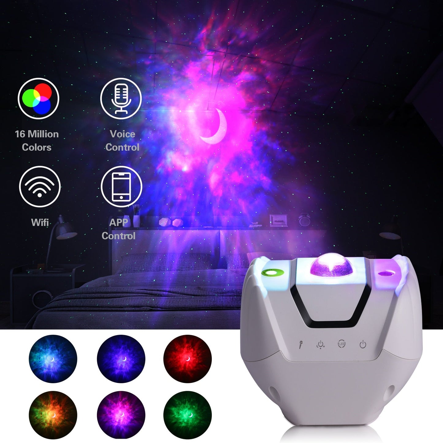 Smart Wifi App Star Galaxy Projector