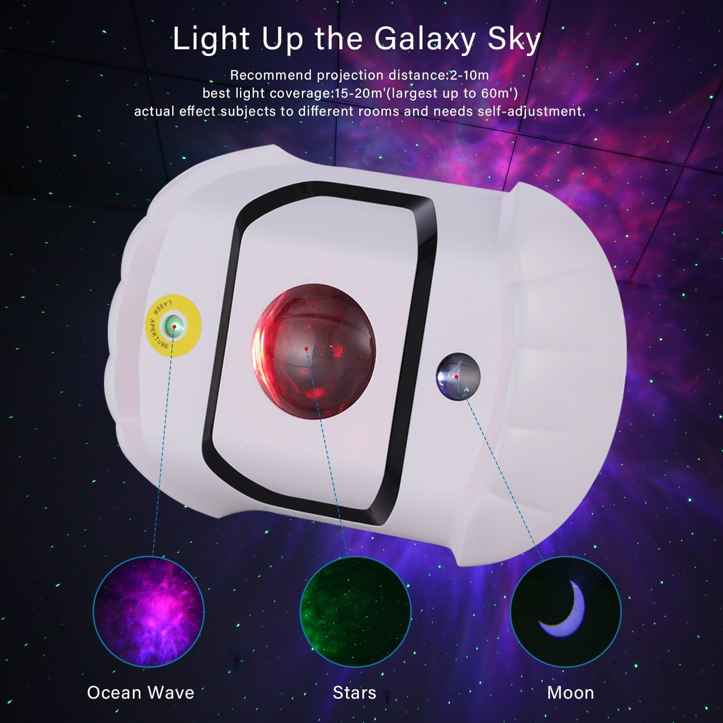 Smart Wifi App Star Galaxy Projector