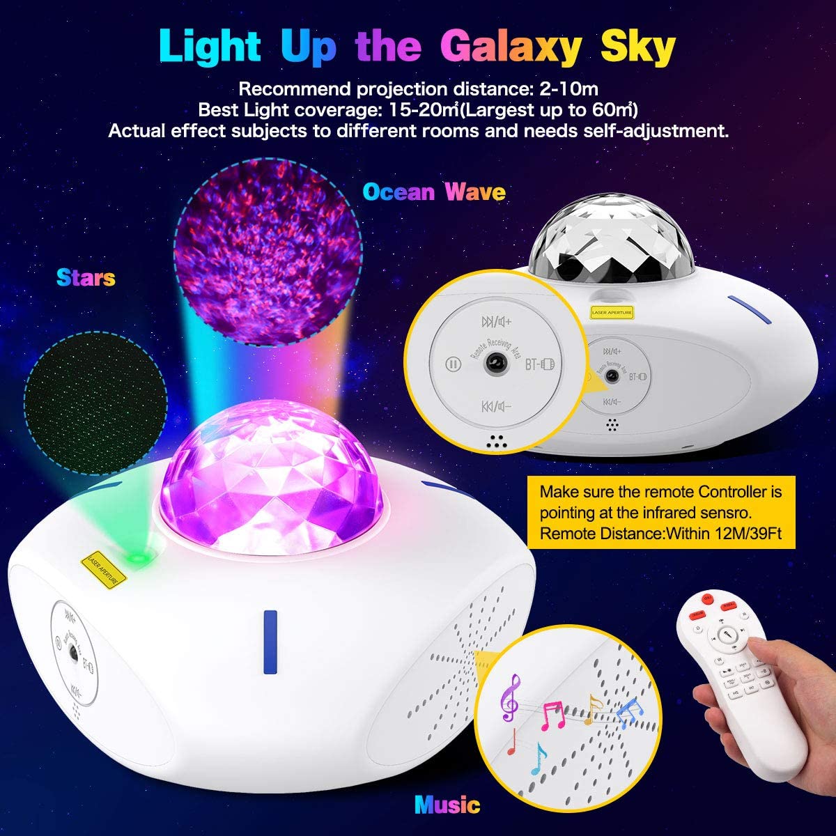Smart WiFi Galaxy Star Sky Projector