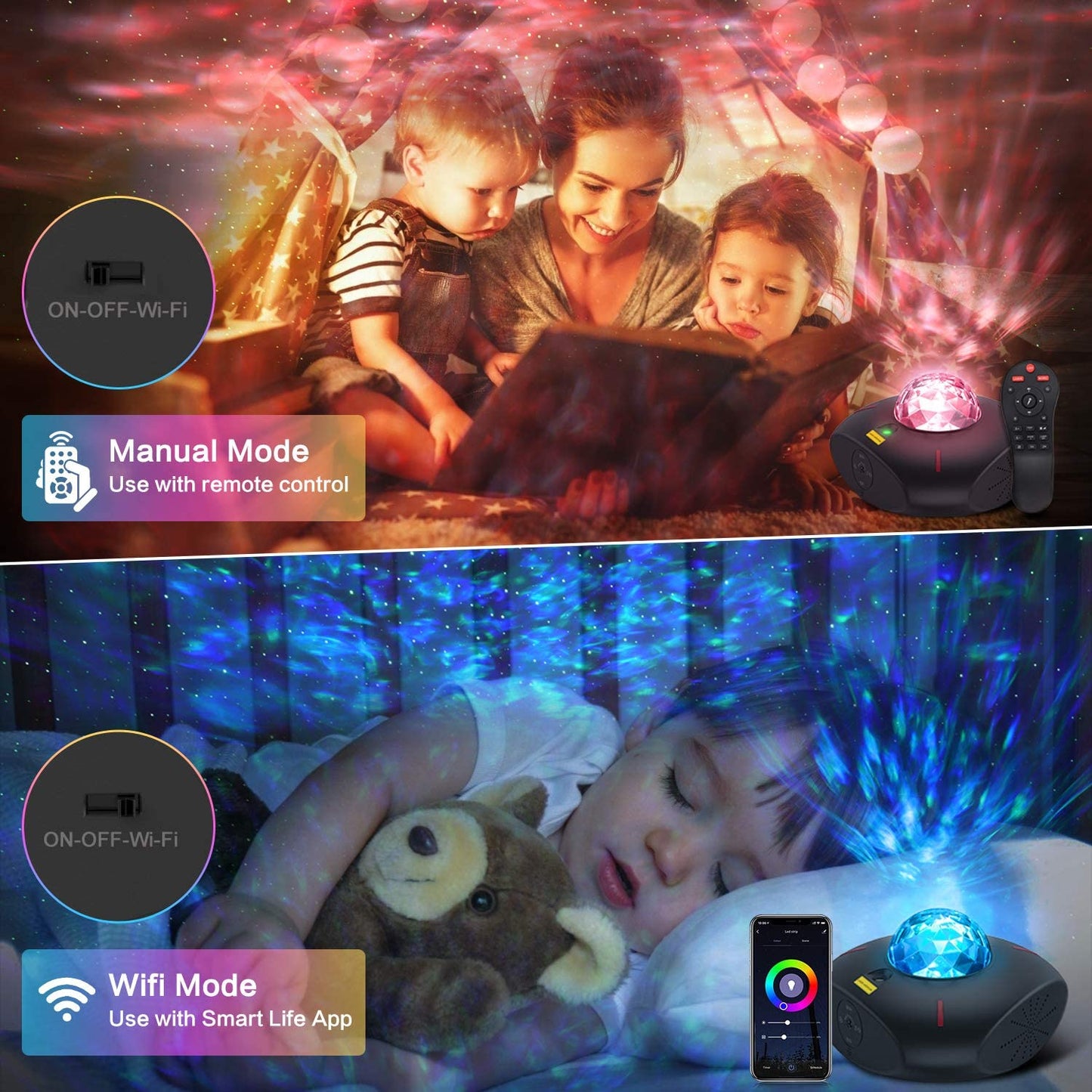 Smart WiFi Galaxy Star Sky Projector