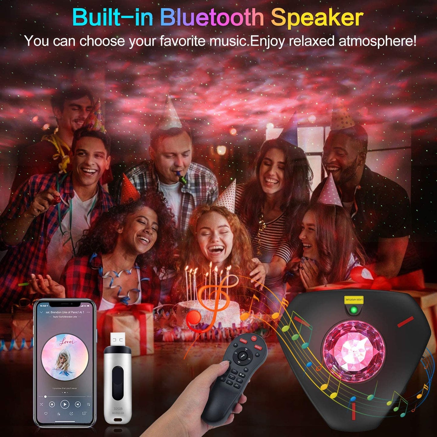 Smart WiFi Galaxy Star Sky Projector