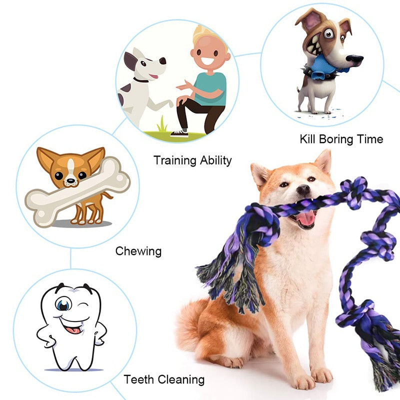 Tug Of War Dog Rope Toy For Aggressive Chewers