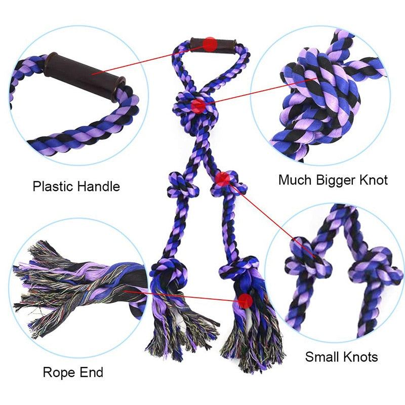 Tug Of War Dog Rope Toy For Aggressive Chewers