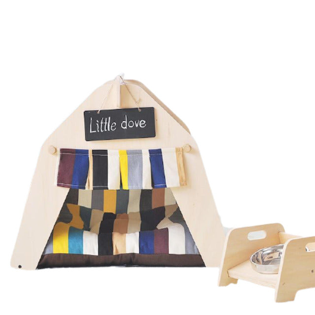 Winter Warm Dog Canvas Tent House