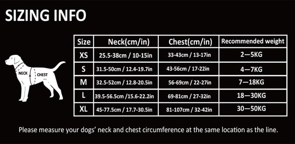 Reflective Breathable Dog Harnesses