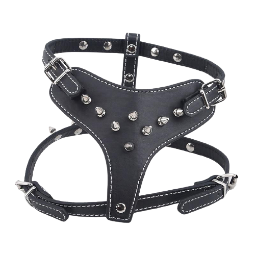 PU Leather Spiked Studded Dog Harness