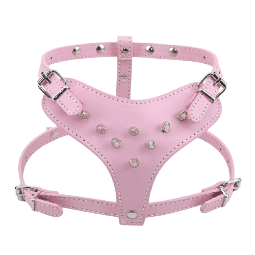 PU Leather Spiked Studded Dog Harness