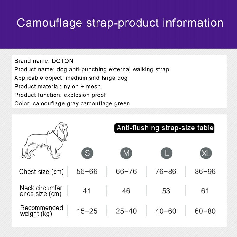 High Quality Explosion-Proof Pet Harness
